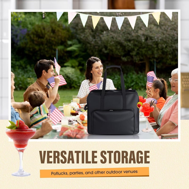 SilTriangle Christmas Carrying Bag Compatible with Ninja Slushi Slushie Machine Fs301 Portable Outdoor Frozen Drink Maker Travel Bag with Front-opening Design Carrier Case - Image 5